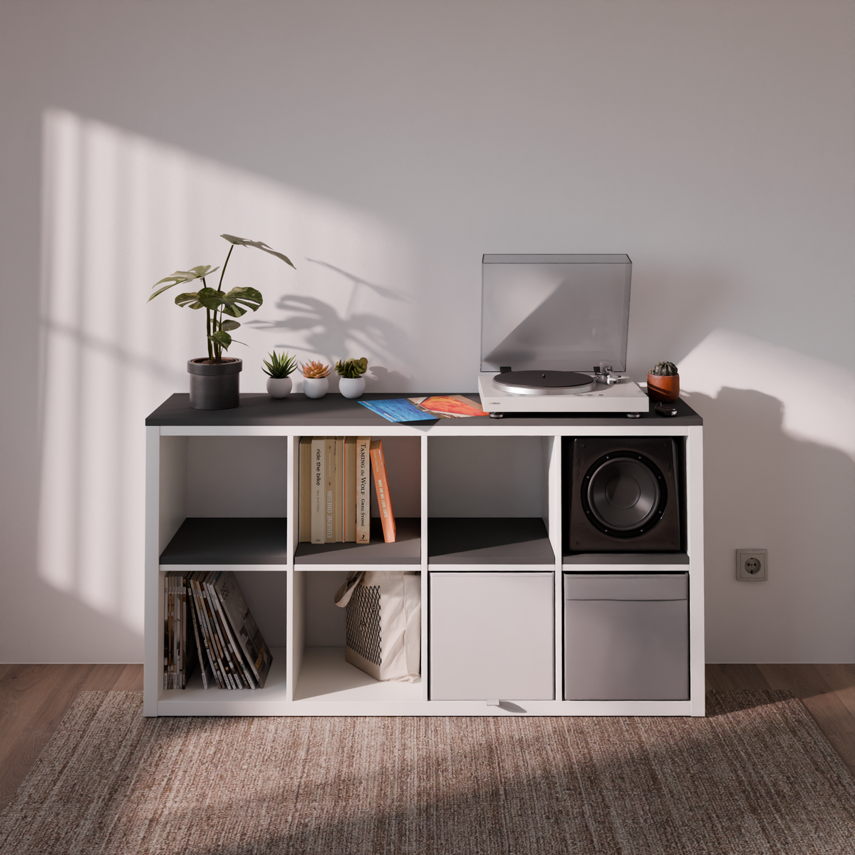 Baldas a medida para IKEA KALLAX: encimera superior y balda interior para cada hueco