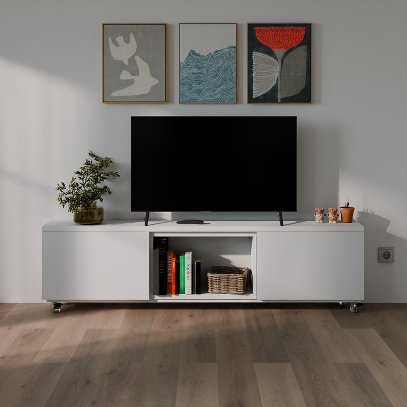 Balda inferior con ruedas para IKEA BESTÅ: haz tu mueble móvil