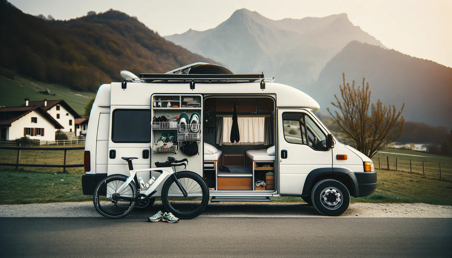 Cómo te ayuda una camper a preparar un triatlón