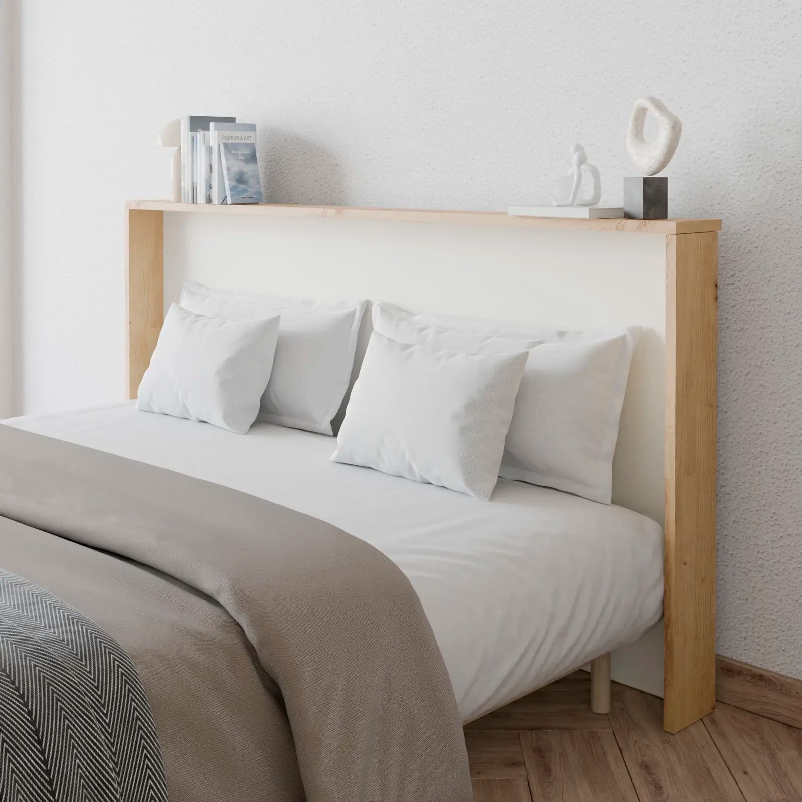 Cabecero Anippe blanco a medida para cama - detalle