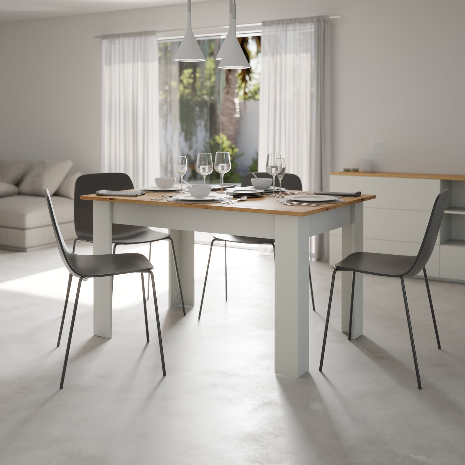 Mesa de comedor Alejandría a medida - detalle