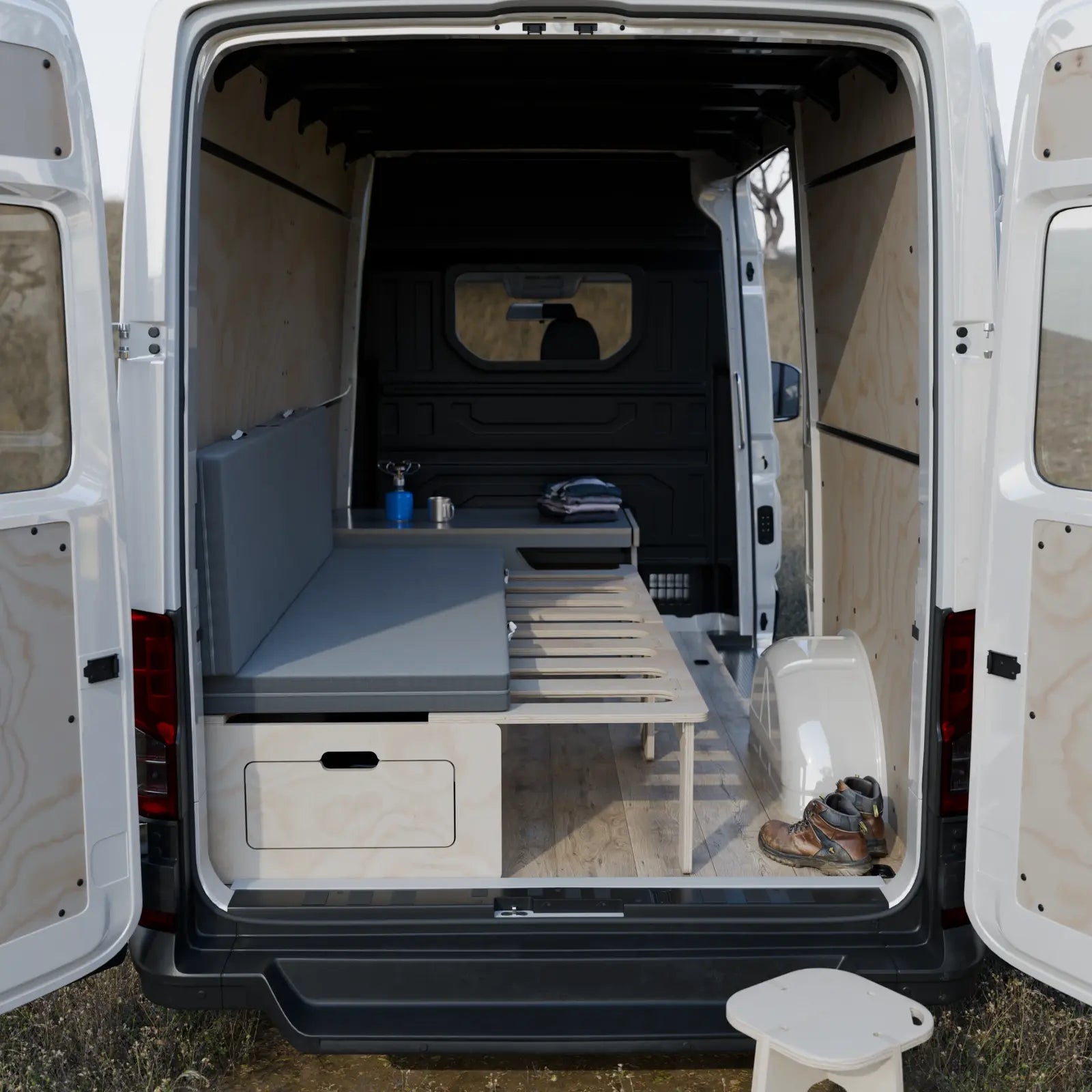 Muebles camper para furgoneta grande