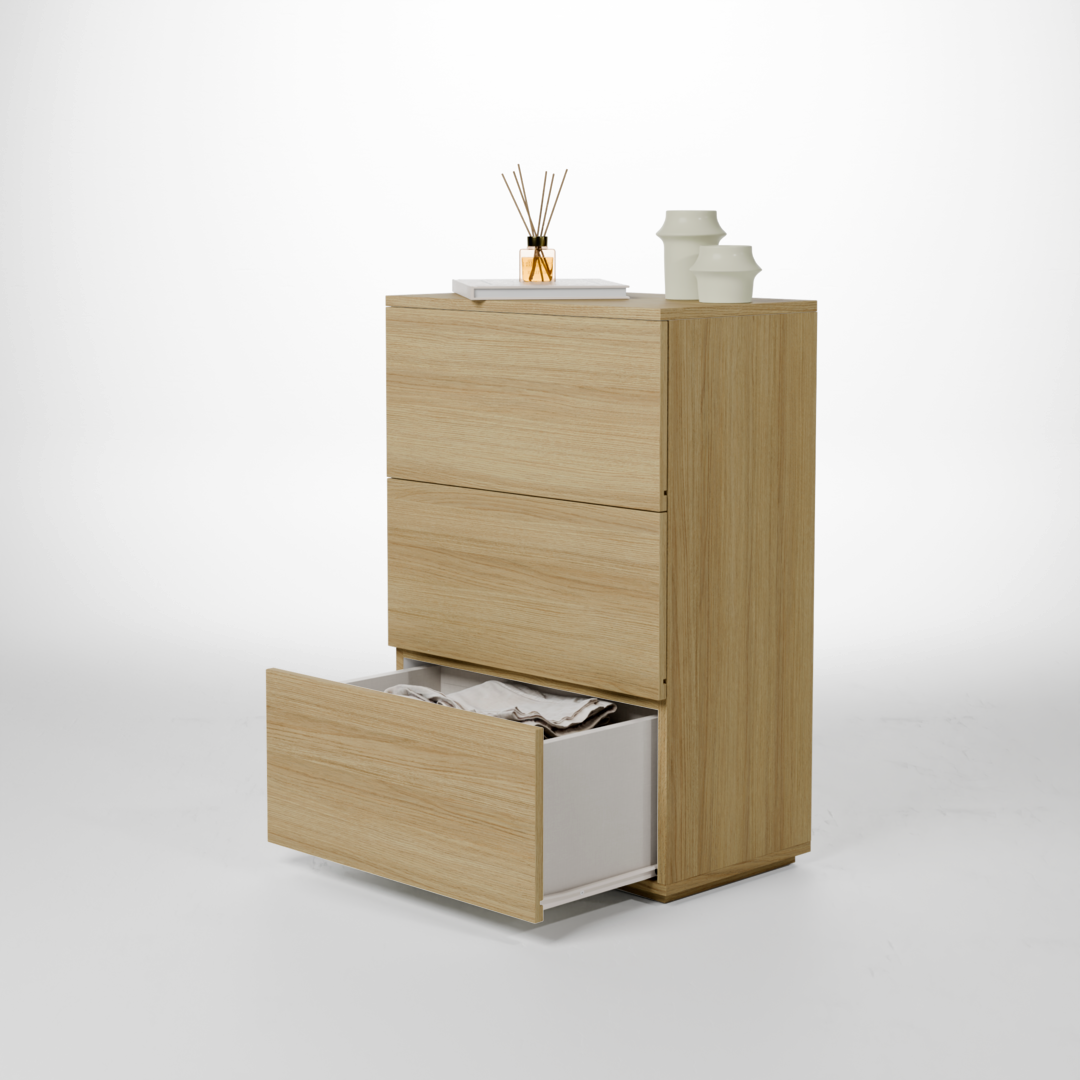 Cómoda Luc a medida Roble natural - variante acabado madera