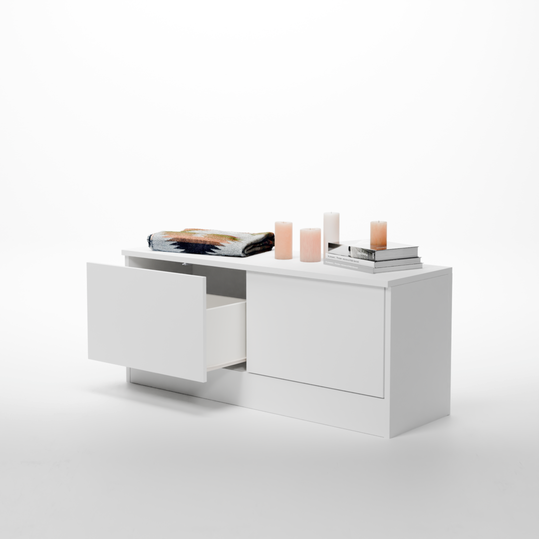 Banco Verona 2 cajones a medida - configurador personalizable