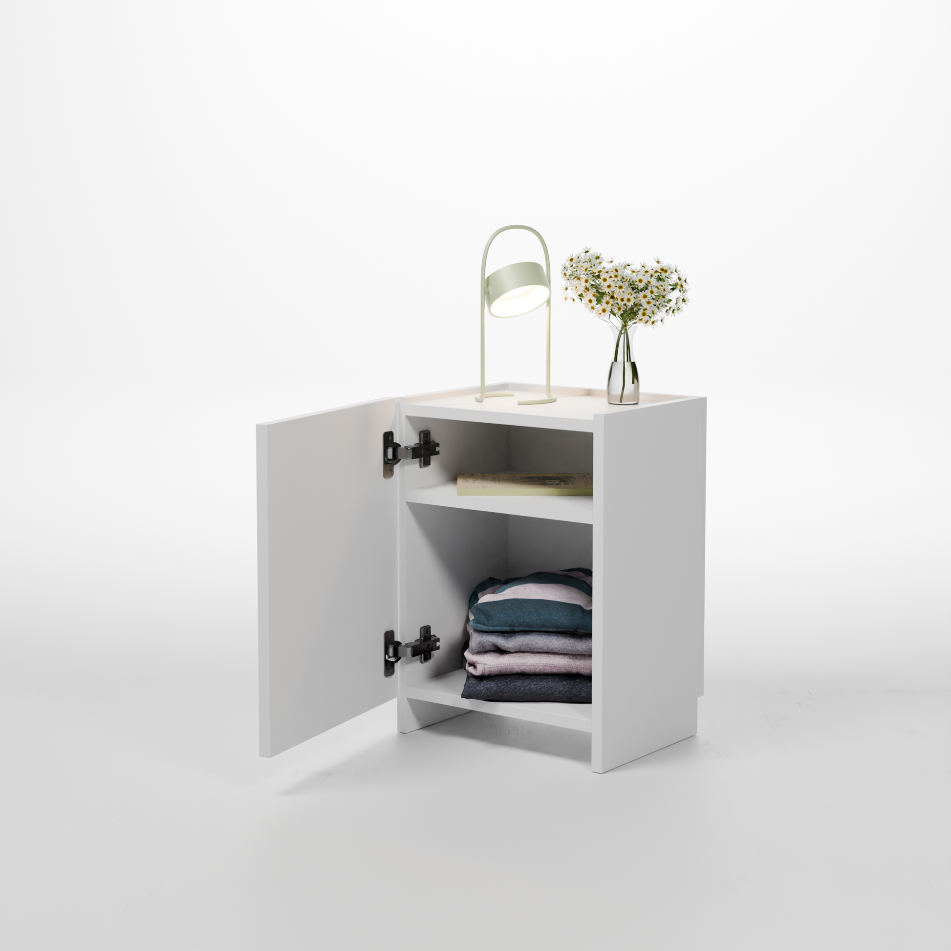 Mesita noche Farai Snow White a medida - ambiente dormitorio