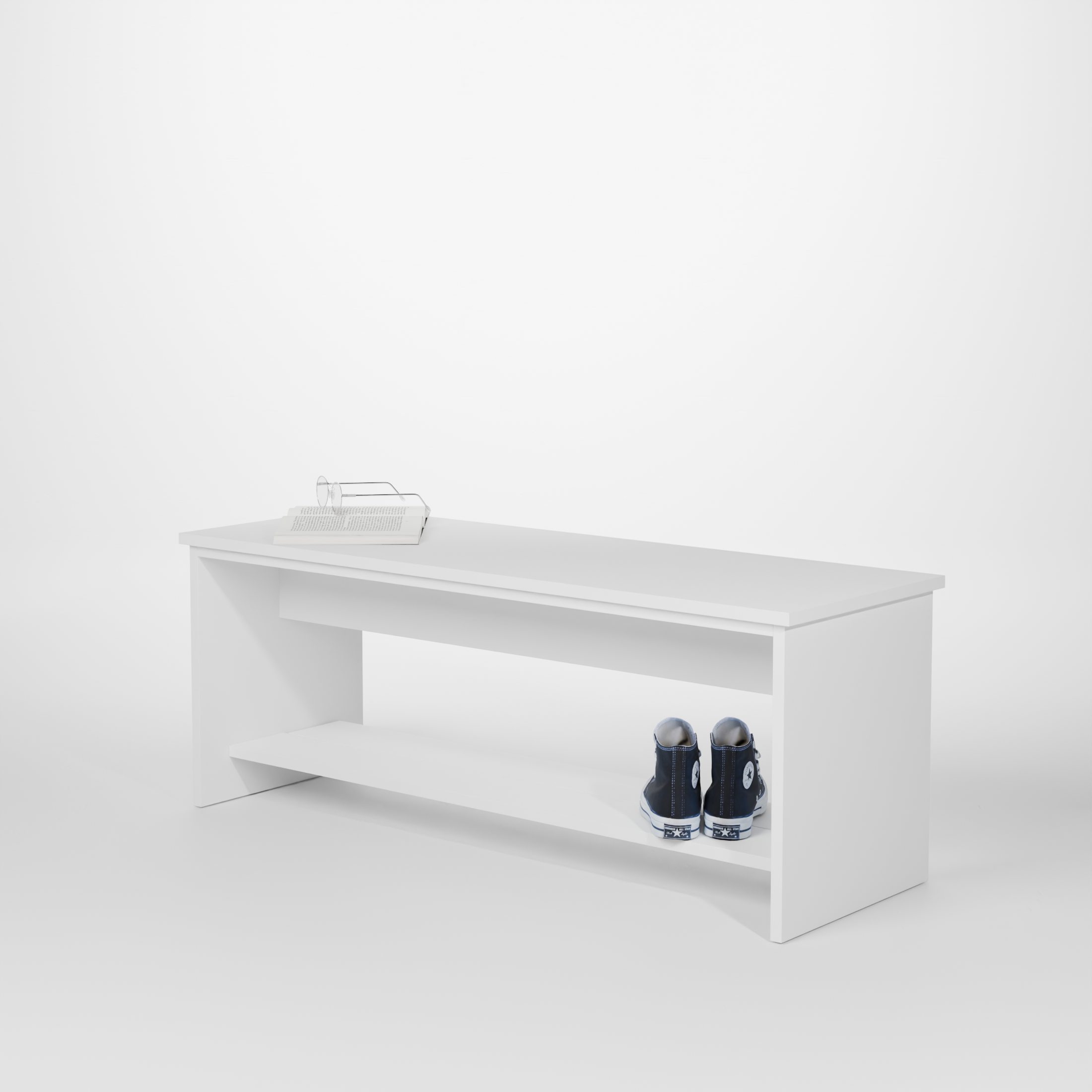 Banco recibidor Génova Snow White a medida - ambiente
