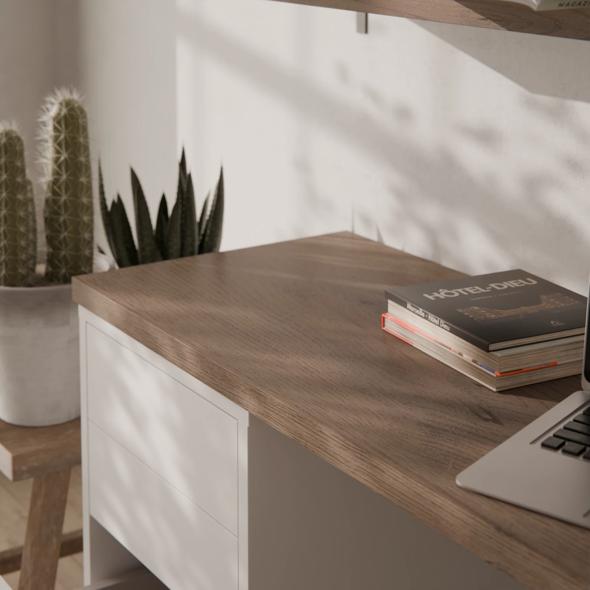 Tablero Cannolo Cremona Oak - detalle imitación madera
