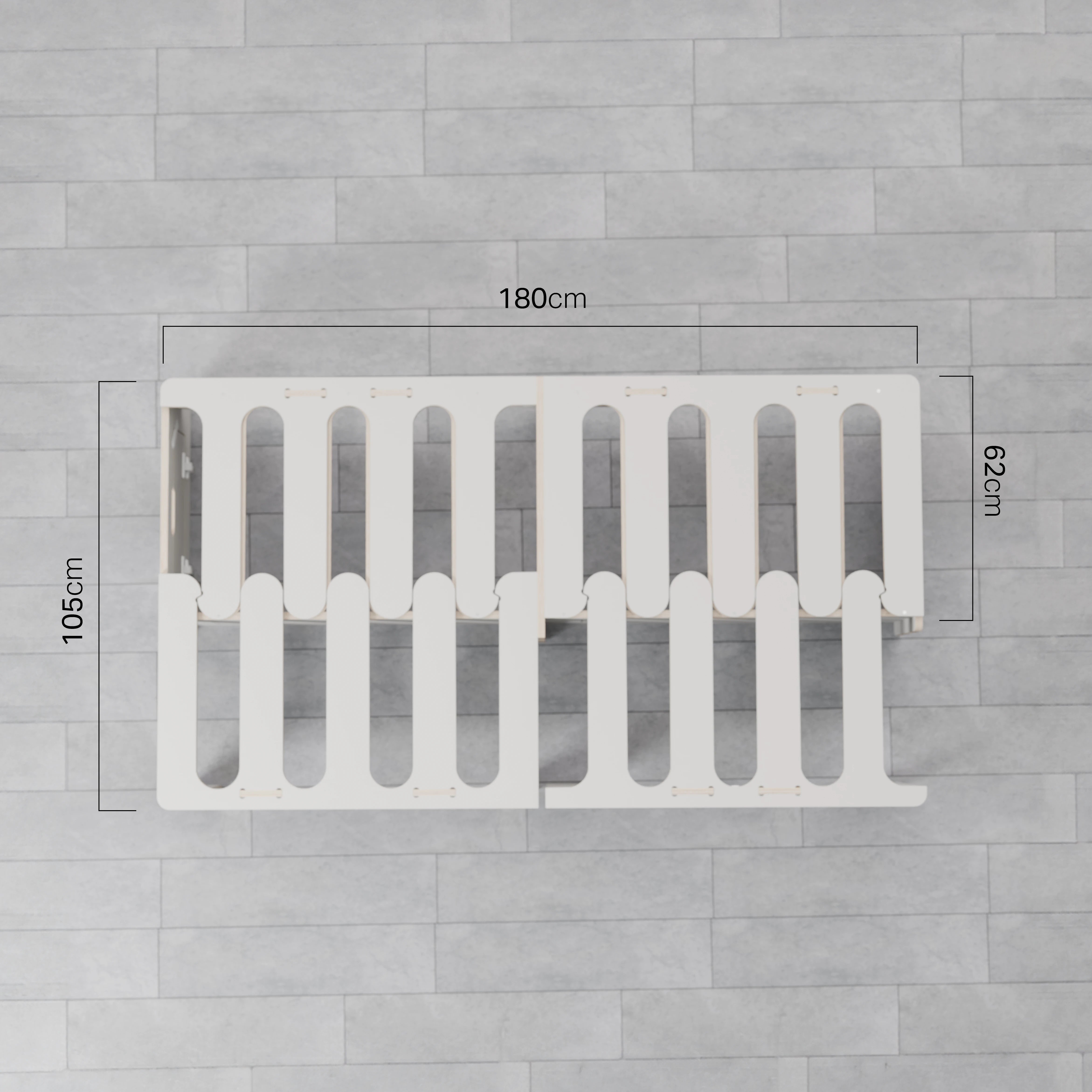 Dimensiones kit camper furgoneta Montgó Evo 180 cm