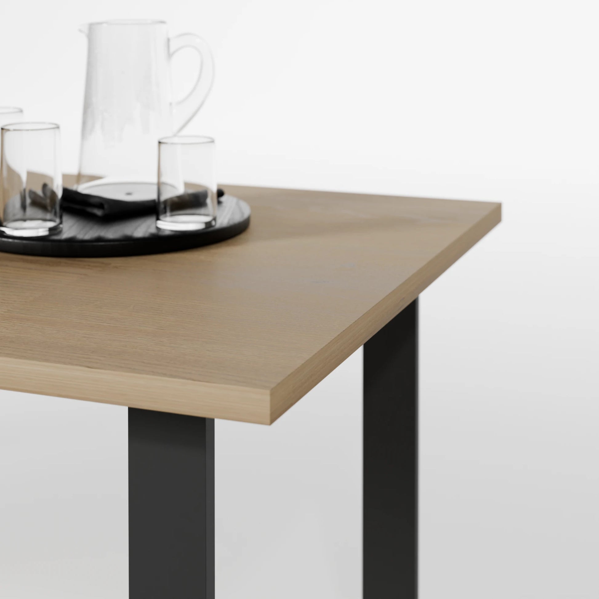Mesa comedor Karna a medida - detalle pata y tapa