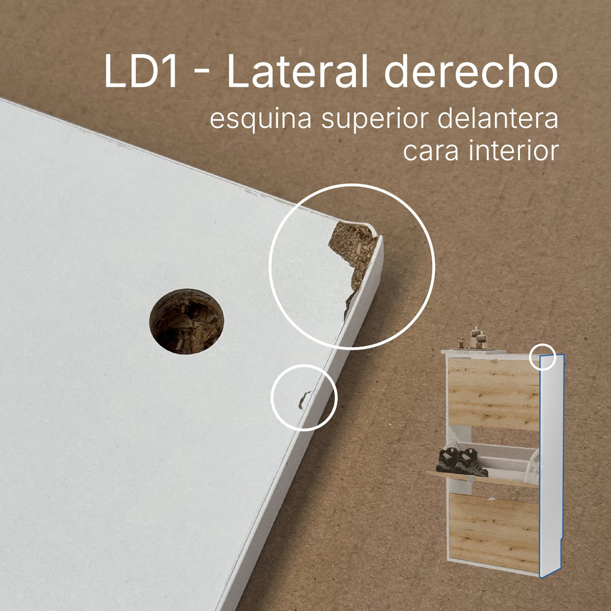 Zapatero Elda | 70x124x26