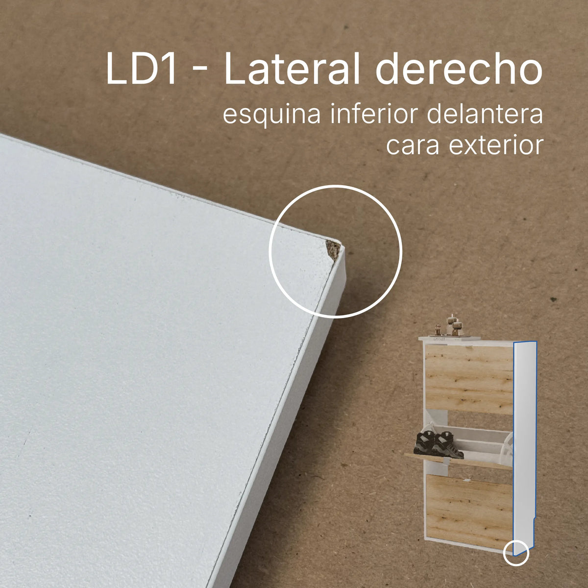 Zapatero Elda | 70x124x26