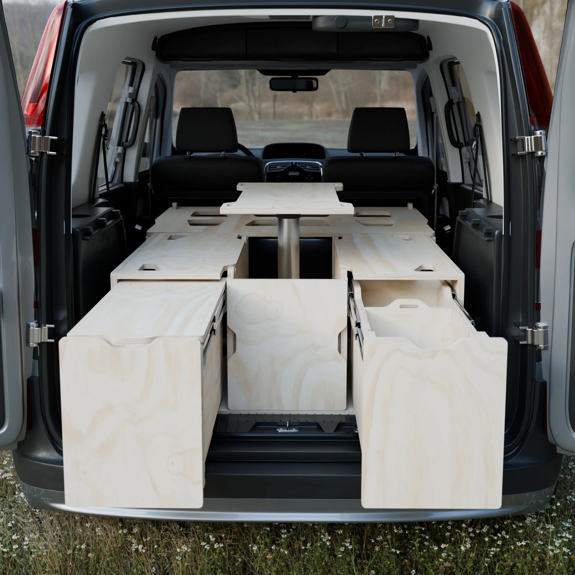 Kit camper Ordesa a medida - vista frontal furgoneta