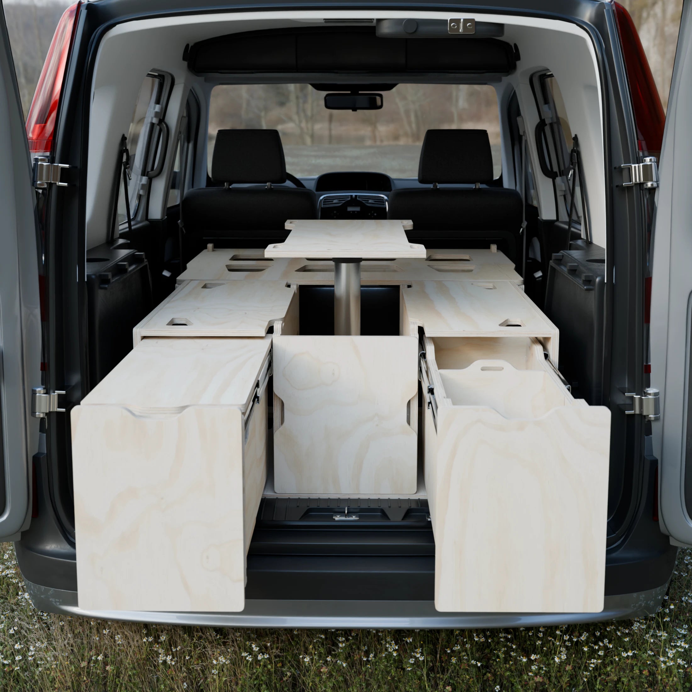 Kit camper Ordesa a medida - vista frontal furgoneta