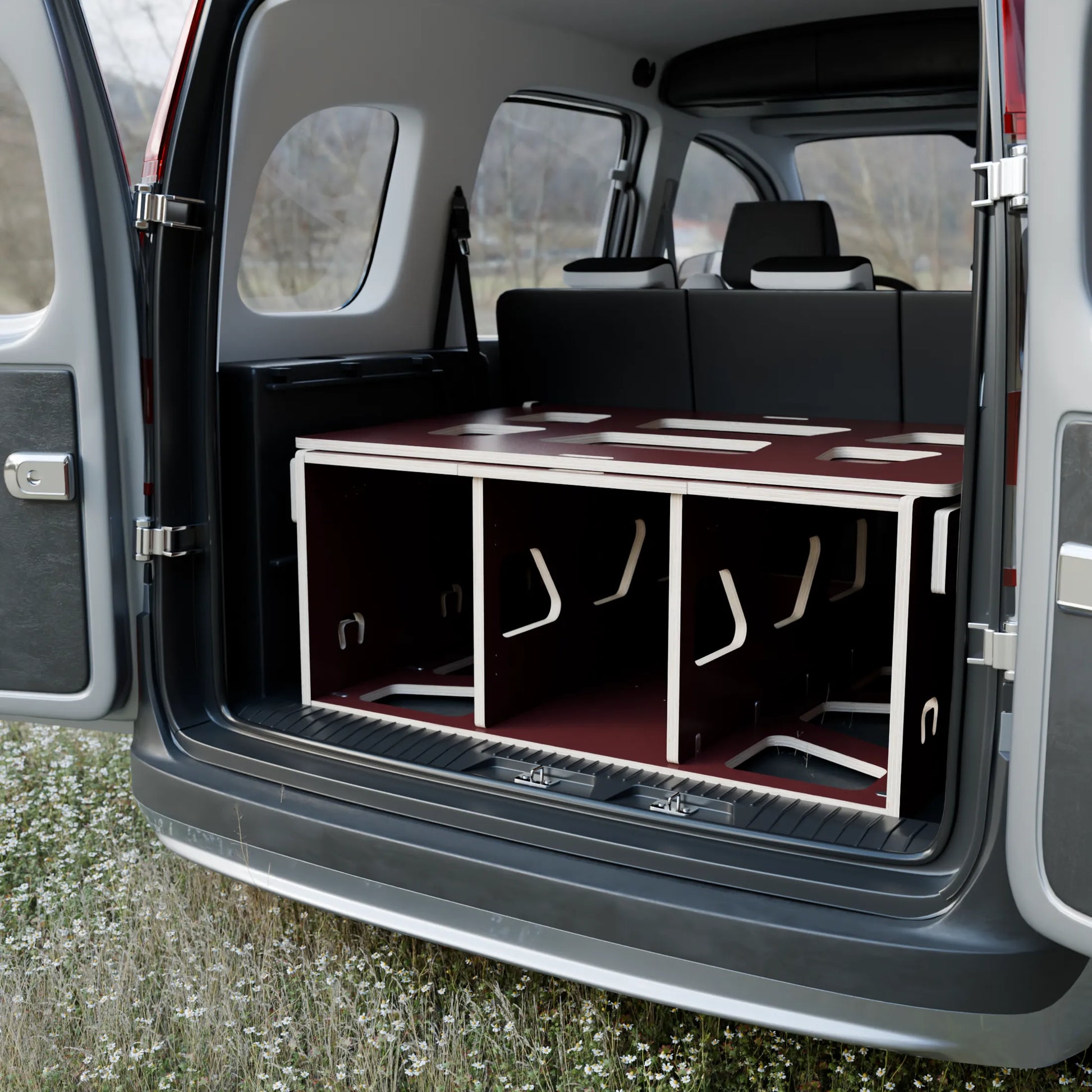 Kit camper Ordesa Basic granate - frontal