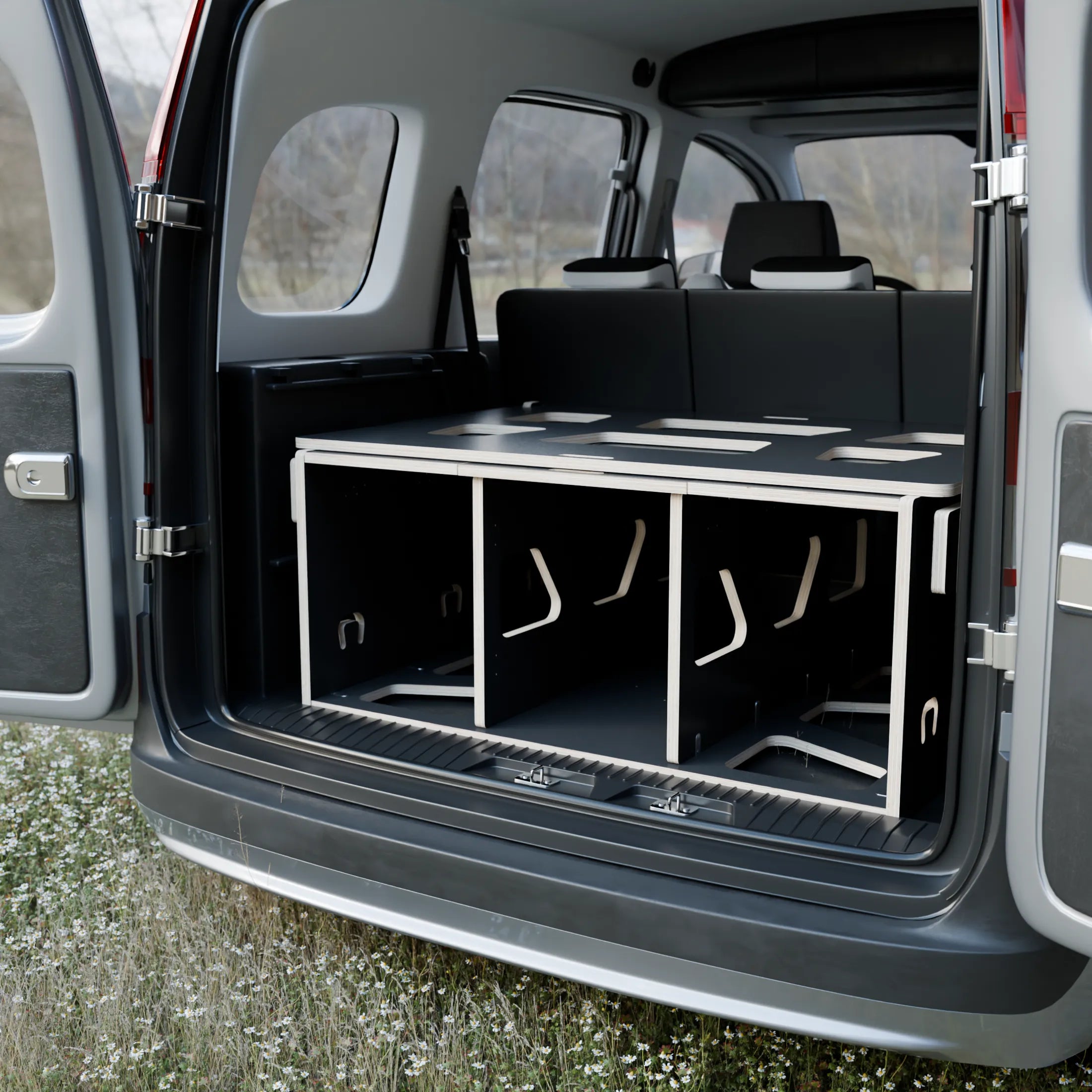 Kit camper Ordesa Basic color negro - lateral