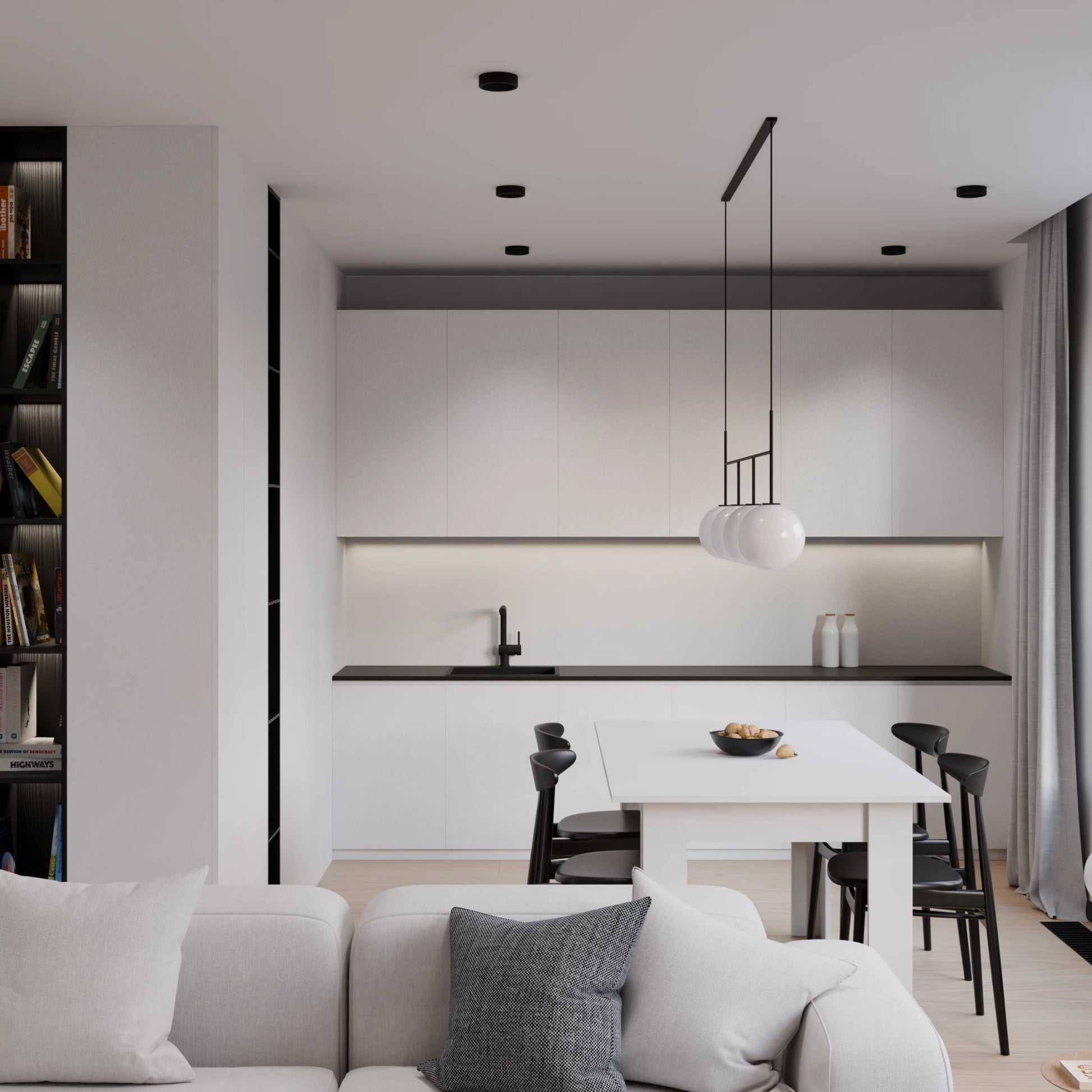 Tablero blanco a medida - ambiente salón