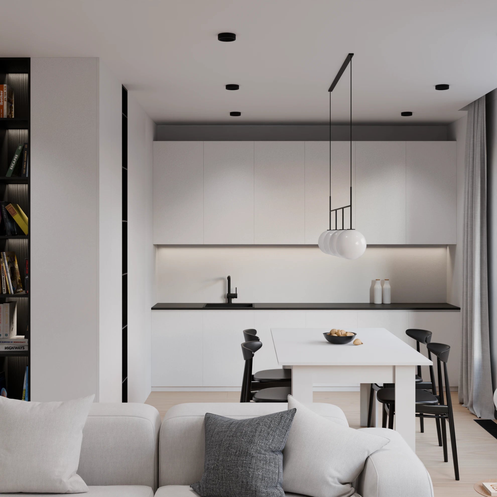 Tablero blanco a medida - ambiente salón
