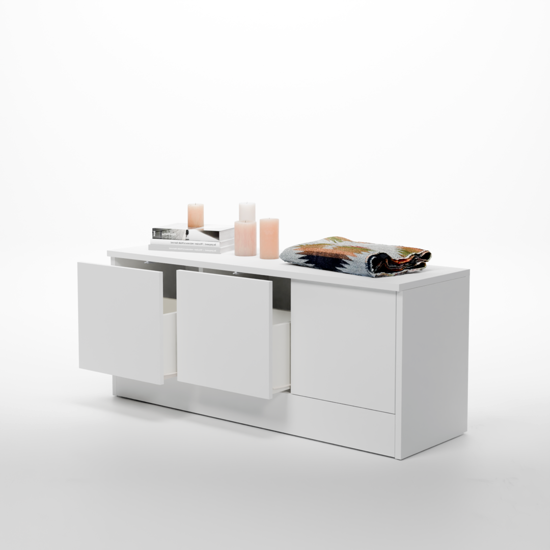 Banco cajonera Verona 3 cajones a medida - configurador personalizable